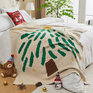 <span class=keywords><strong>Manta</strong></span> de poliéster con diseño de árbol de Navidad, suave y acogedora, decoración navideña, lavable a máquina, para las cuatro estaciones, personalizable, para el hogar, viajes, avión - Product Image 6