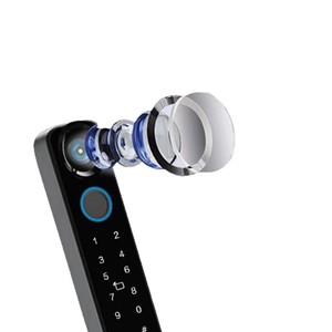 Cerradura Inteligente para Puerta Qleung S617 2max con Huella Dactilar, Contraseña, Control por Aplicación, Cámara con Ojo de Gato, Resistente al Agua IP65, Negra - Product Image 5