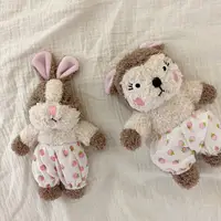 Muñeco masticable de felpa con forma de ardilla y conejo para mascotas, juguete para morder con sonido para perro