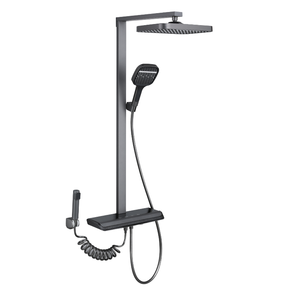 2025 New Gun grey Brass vòi hoa sen Set - <span class=keywords><strong>Exposed</strong></span> mưa phun mô hình cho khách sạn - Product Image 3