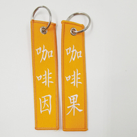 Porte-clés livraison rapide personnalisé tissu sergé porte-clés personnalisé pour événement d'exposition