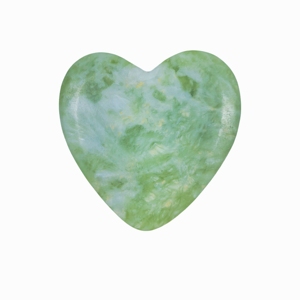 Piedra de Masaje Gua Sha en Forma de Corazón de Jade Verde Natural de Fábrica, Herramienta de Spa Corporal - Product Image 3