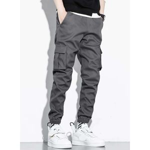 Pantalones Cargo Casuales para Hombre, Cintura Elástica con Cordón, Pantalones Deportivos Ajustados, Múltiples Bolsillos, Tela Oxford Transpirable - Product Image 5
