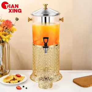 Fancy Party Catering Equipment Stainless Steel Beer Tower Iced Beverage Dispensers Plastic Drink Dispenser With Tap