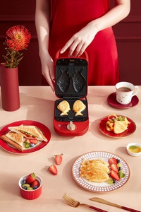 Mini Machine à <span class=keywords><strong>Sandwich</strong></span> et gaufrier, détachable, avec minuterie, petit déjeuner, livraison directe d'usine - Product Image 4