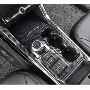 carbon fiber car interior accessories for ford explorer 2020 2021 2022 gear panel steering wheel dashboard vent kit auto style