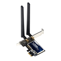 Adaptador WiFi PCIe 4.0 2 en 1 de 1200 Mbps, Tarjeta Inalámbrica AC1200 AC7620 para PC de Escritorio