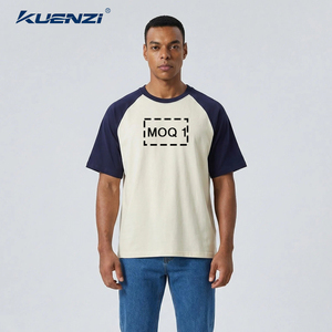 Camisetas Unisex de Algodón Orgánico 100% de 200 GSM, con Logotipo Personalizado, Tallas Grandes, Manga Raglán, Estilo Waffle, Color Sólido, Estilo <span class=keywords><strong>Chino</strong></span> - Product Image 6