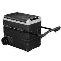 Réfrigérateur de voiture à double zone TWW55 avec batterie amovible 12V/24V DC, congélateur portable pour fruits et boissons