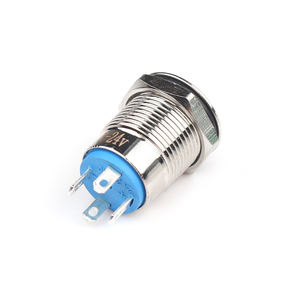 Mini Rundsc halter 12mm blau Starter knopf Pfeil Symbol Pin <span class=keywords><strong>Terminal</strong></span> für Autos - Product Image 2