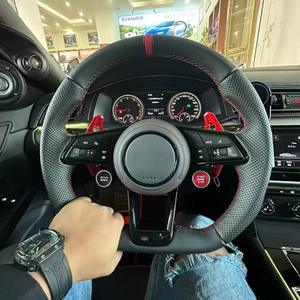 Convient pour Volkswagen CC, Passat, Polo, <span class=keywords><strong>Golf</strong></span> <span class=keywords><strong>6</strong></span>, <span class=keywords><strong>GTI</strong></span>, Passat, Touareg, Scirocco R Modification du volant en fibre de carbone - Product Image 2