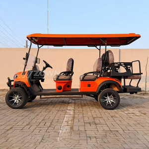 Voiturette de golf électrique 6 places de haute qualité, véhicule à énergie nouvelle, sièges confortables, voiturette de golf de luxe, pneus durables - Product Image 4