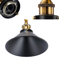Nouveau Style Nouveau design simple Applique vintage Industriel E26 noir fer lit côté Applique murale