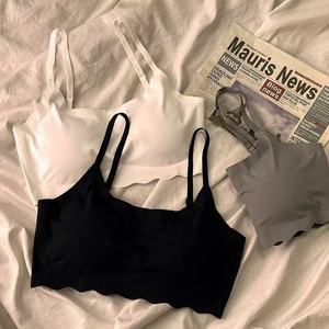 Women's seamless ice silk bra, breathable backless camisole with padding and push-up design. - Product Image 6