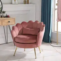 Comfortable Relax Lounge Chair, Nordic Velvet Single Sofa