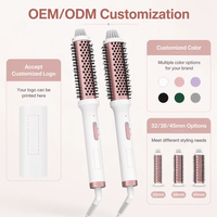 Nouveau 32/38/45mm PTC Ion volumateur brosse chauffante écran LCD peigne à Air chaud brosses à cheveux électriques