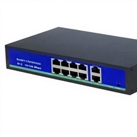 Switch PoE Actif 8+2 10/100 120W DC52V Longue Portée 250M Ethernet
