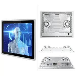 Ip65 impermeável fanless industrial aio pc 10.4 12.1 15 17 19 21 Polegada ipc Embedded Industrial Touch Screen Painel Pc Win 10