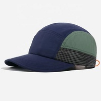 Gorra de Béisbol de Secado Rápido con Bloques de Color para Hombre, Estilo Japonés, Gorra para el Sol para Exteriores con Malla Transpirable y Cordón Ajustable