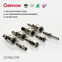 Raccord rapide pneumatique de type C pour la série SNS SPC, connecteur mâle droit en cuivre plaqué pour tuyau d'air avec filetage BSP/R