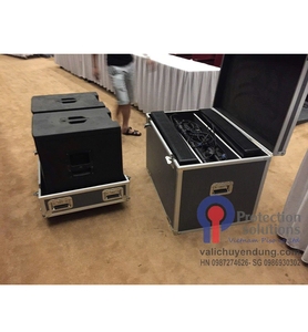 Estuche de Transporte Resistente de Madera Contrachapada con 4 Ruedas Reforzadas y Asas para Protección de Mezcladoras de Audio y Equipos de Sonido - Product Image 1