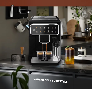 Cafetera con Pantalla Táctil, Máquinas de Café Totalmente Automáticas, Cafetera Expreso Comercial, Cafetera Espresso con Bomba de 15 Bares - Product Image 4