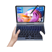 PC portable 2-en-1 de 8 pouces, Intel N100, 12 Go de RAM, 1 To, Windows 11, pour le travail, le dessin, la prise de notes, super économique, en métal