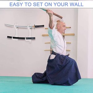 Échantillon gratuit montage <span class=keywords><strong>mural</strong></span> épée crochet réglable acrylique samouraï épée support d'affichage pour <span class=keywords><strong>Katana</strong></span> Wakizashi Tanto Genji épée cintre - Product Image 4