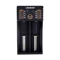Chargeur de batterie intelligent USB Type-C Liitokala LII-202 4.2V pour batteries Li-Ion 18650/21700, pack de batteries au lithium rechargeable, 2 emplacements de charge