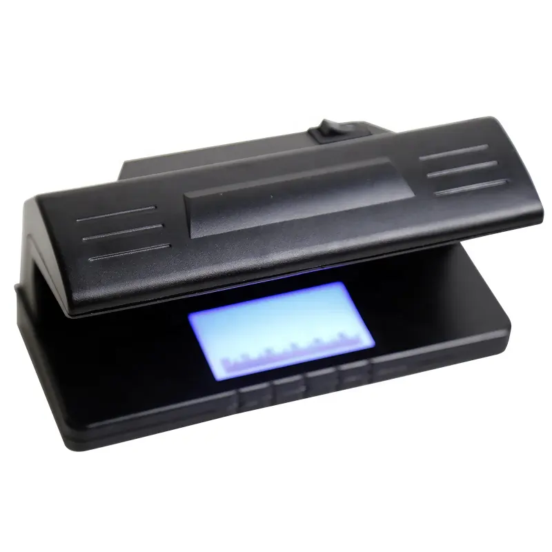 Pendeteksi uang UV Cepat bahan plastik, pendeteksi uang kertas mini yang menelepon DC-318