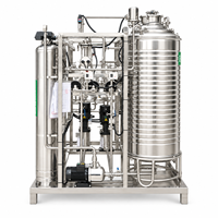 Machine de purification d'eau industrielle à ultrafiltration et polissage en deux étapes de 0,5 tonne pour le traitement des eaux de forage