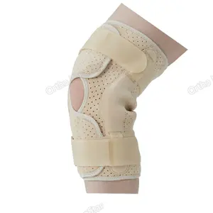Supporto al ginocchio regolabile a doppia fasciatura traspirante ed elastico