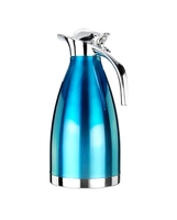 Thermos en acier inoxydable 304 de 2 L, cafetière, bouilloire à thé avec isolation thermique de 24 heures, design moderne pour le camping