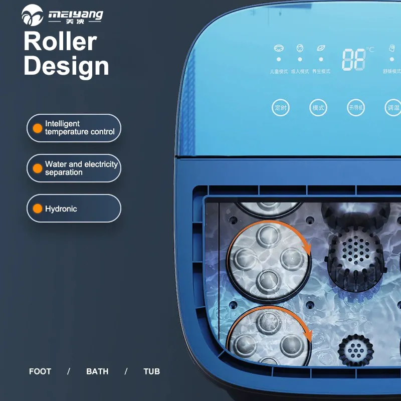 疲れた足を落ち着かせてリラックスさせるためのMeiyang卸売暖房ポータブル大型フットスパバスマッサージャー