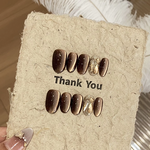 10 Uds. Colores al por mayor todo tipo <span class=keywords><strong>de</strong></span> estilos superventas hermoso lujo personalizado hecho a mano prensa en las <span class=keywords><strong>uñas</strong></span> - Product Image 1