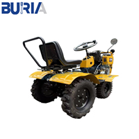 Traktor Kebun Mini 4WD Traktor Pertanian Kecil dengan Roda Karet 18 HP Gearbox