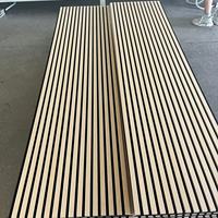 Panel Akustik Peredam Suara dari Kayu, Panel Dinding Akustik Kayu Akupanel, Panel Veneer Kayu Peredam Suara, Tersedia di Gudang AS