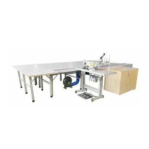 High Working Efficiency Air Blowing Workbench Quilt Edge Sewing Machine