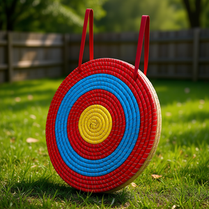 Objetivo de tiro con arco tradicional de paja de 20 pulgadas, multicapa, hecho a mano, para práctica de caza y tiro al aire libre. - Product Image 2