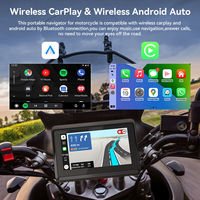 Ecran DVR pour moto CarPlay sans fil Android Auto Monitor Tablette d'affichage de navigation pour moto Caméra de recul avant étanche