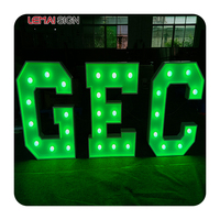Best-seller 4-foot Love LED Light Sous-titres 3-foot Digital Logo Wedding Retro Marquis Couple Party Props Luminous Characters