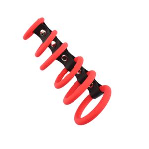 <span class=keywords><strong>Precio</strong></span> de fábrica 6 juntas tóricas con erección de pene de cuero PU para hombres Juguetes sexuales Retraso de eyaculación Anillo de pene elástico y de ajuste cómodo para hombre - Product Image 4