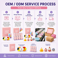 Grosir OEM Kustom Set Tanah Liat Kering 4 Kompartemen Label Pribadi Kotak Hadiah Kartu Display Pencocokan Warna Langsung dari Pabrik