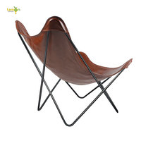 Worthbuy — mobilier classique et moderne avec cadre en fer métal, chaise classique classique modèle BKF à papillon, en cuir, style Vintage, de chine en ligne