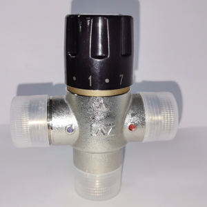 Válvula Mezcladora de Latón DN20, Válvula de Control de Temperatura Termostática, Válvula Reductora de Presión para Piezas de Calentadores de Agua Solares, Hogar y Exteriores - Product Image 4