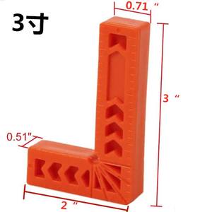 Dispositif de positionnement auxiliaire à angle droit de 90 degrés, règle d'angle en plastique de 3 pouces et 6 pouces, dispositif de fixation de règle d'angle, outils - Product Image 1