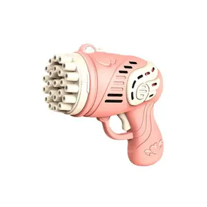 Nuova pistola a bolle giocattolo 23 fori Angel Bubble Machine lanciarazzi bolle elettrica giocattolo per bambini all'ingrosso