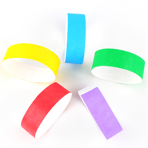 Biểu tượng tùy chỉnh Tyvek giấy dây đeo cổ tay và vòng đeo tay cho sự kiện vé câu lạc bộ truy cập & công viên giải trí nhập học - Product Image 4