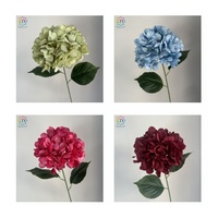 Ornement floral artificiel en soie d'hortensia dense arc-en-ciel à 90 têtes, tendance, pour centre de table de mariage, livraison rapide ZZLTY