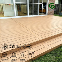 Plancher composite WPC creux imitation bois pour terrasse, jardin, aire de jeux, usage commercial, vente en gros, 145*21mm, idéal pour la danse